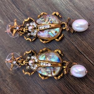Scarab Beetle Earrings